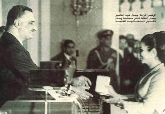 عـبد النـاصر وفاتن حمامه.